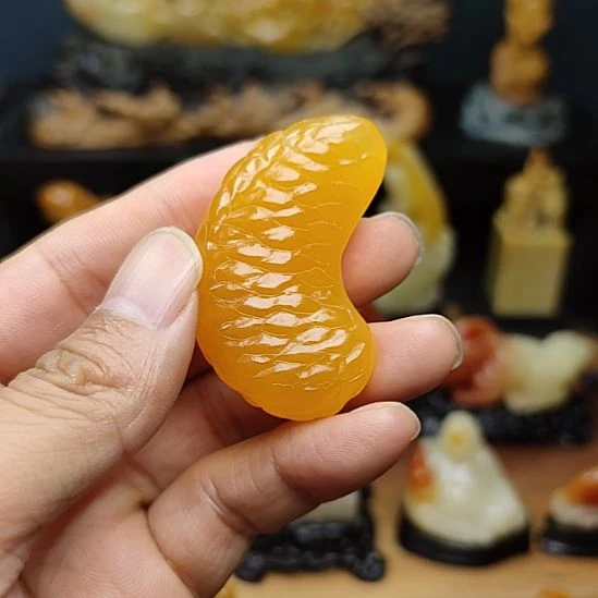 太***大寿山石印石手把件手把件