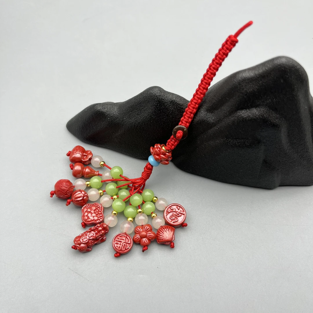 含辰砂工艺品DW604-帝王雕刻挂件