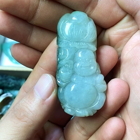 翡翠未镶嵌颈饰天然