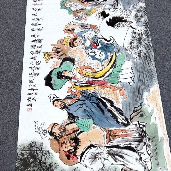 竖款潮汇书出艺术作品