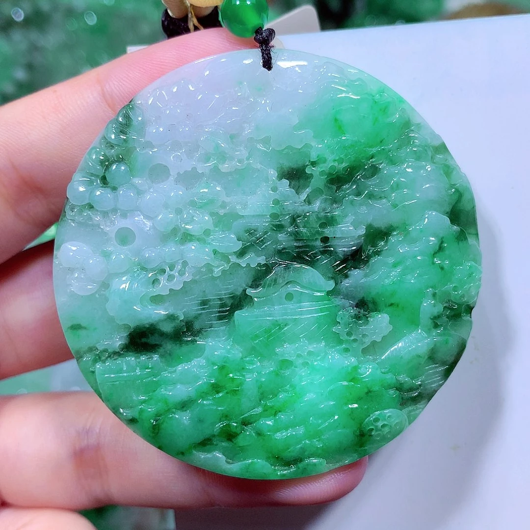 翡翠未镶嵌吊坠(不含链)