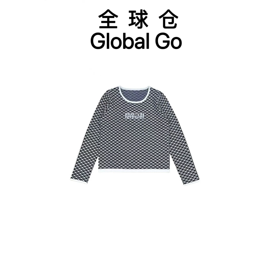 【全球仓Global Go】休闲长袖针织毛针织衫时尚轻奢上衣  038