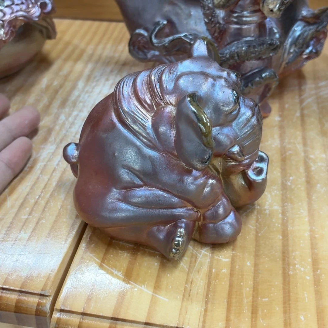 陶园柴烧精品高货G5泥纹