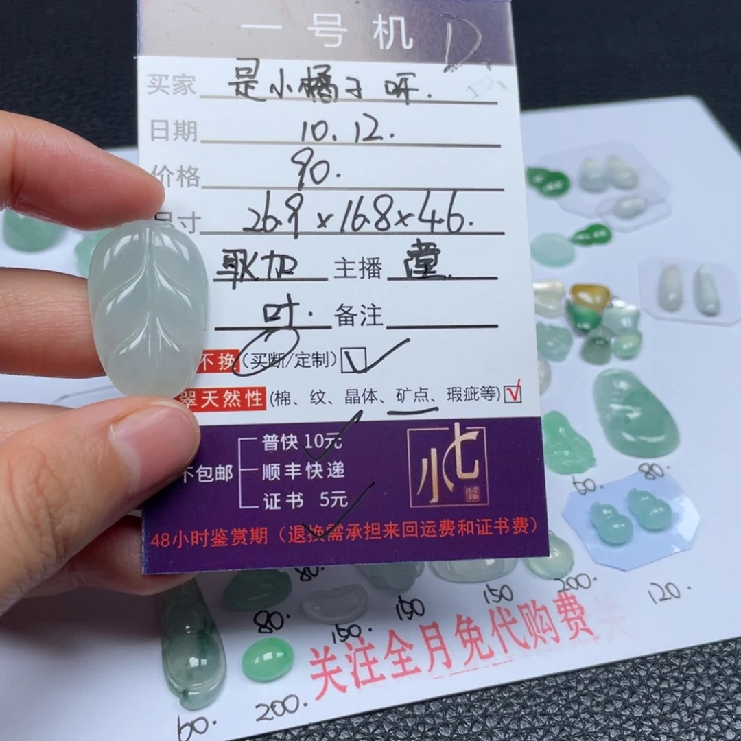 翡翠未镶嵌颈饰翡翠