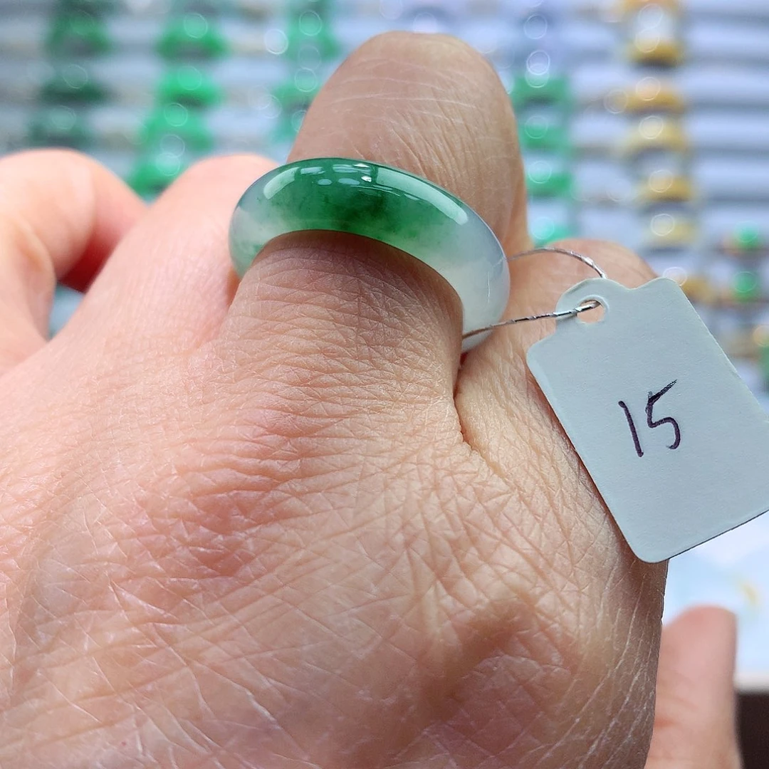 翡翠戒指未镶嵌15号