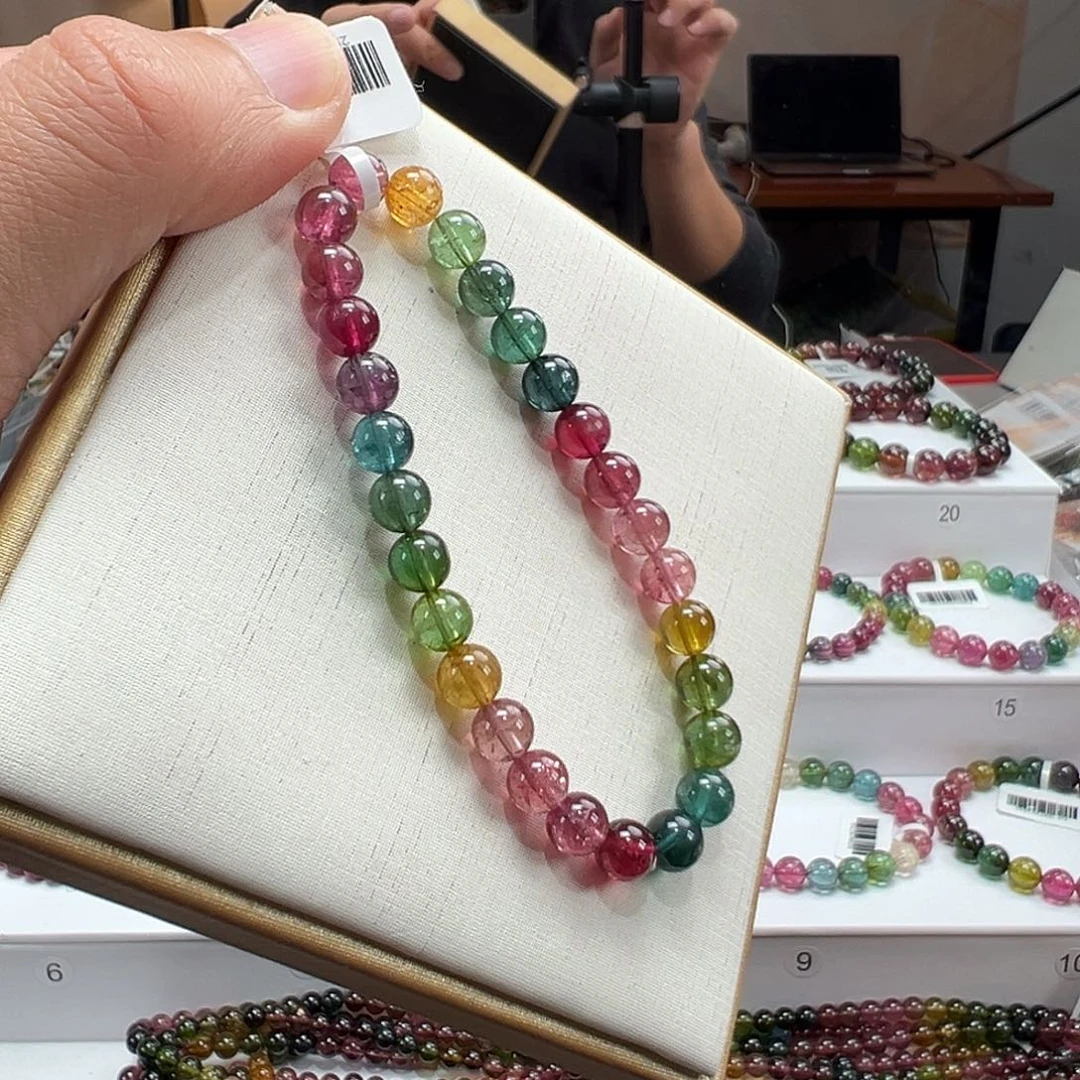 手串碧玺未镶嵌6.5mmmmmmmmmmmmmmm