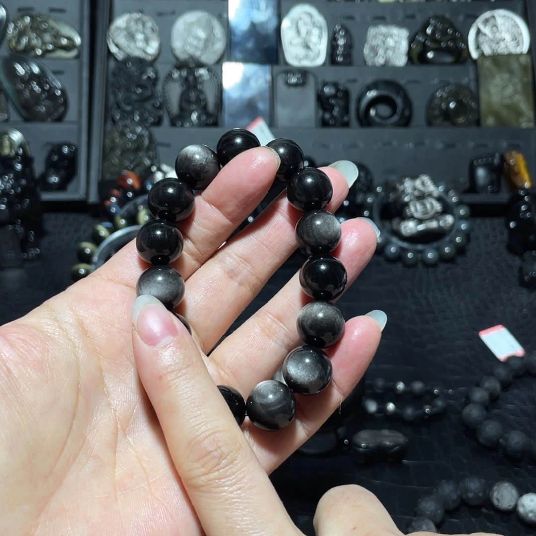 黑曜岩珠宝奇石未镶嵌小*干