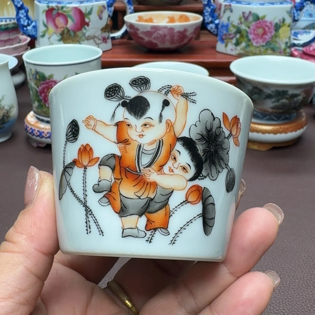 瓷片景德镇仿古手工制作精品展示