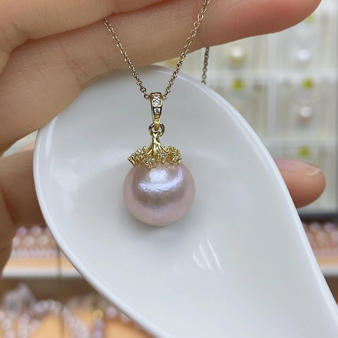 合金淡水珍珠颈饰