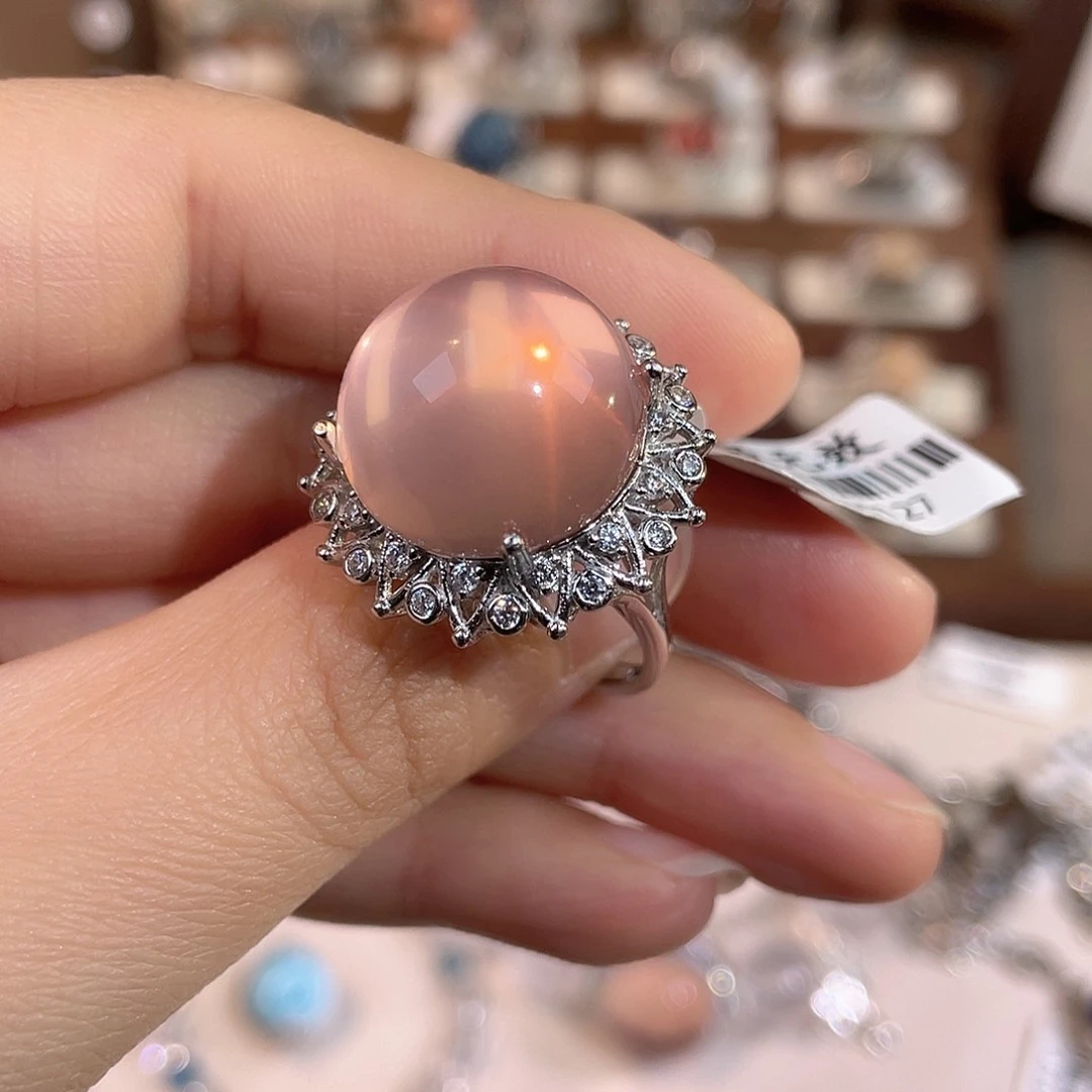 水晶戒指银S925镶嵌F****?戒指