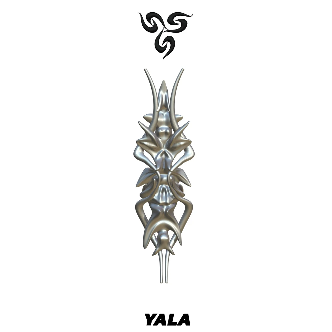 YALA.Lab｜3D打印昆虫蝴蝶未来感Y3K辣妹戒指开口戒