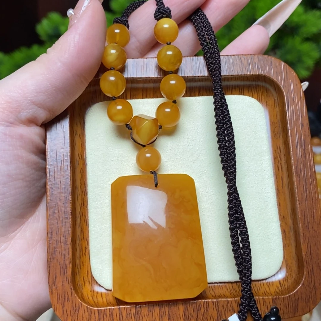 【闪购商品】蜜蜡颈饰未镶嵌项链