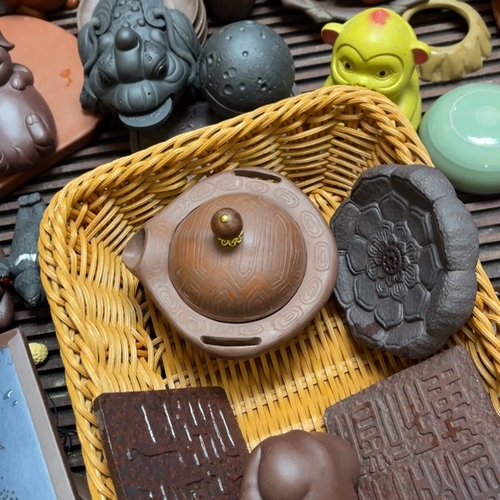 茶宠紫砂紫砂茶宠瑕疵