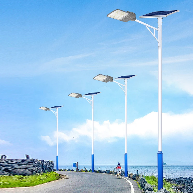 【灯具+灯杆组合照明】G系列灯具配分体A字臂太阳能灯太阳能户外灯