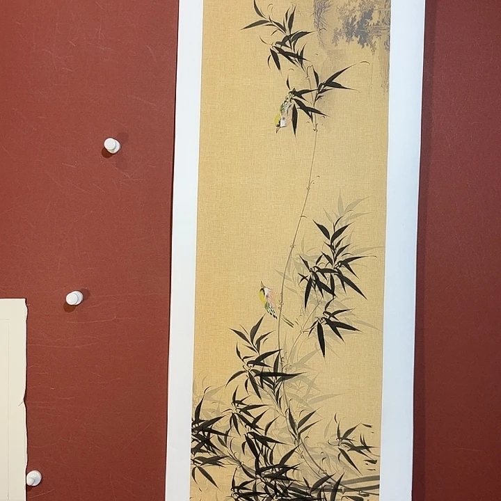 国画听兰老师花鸟