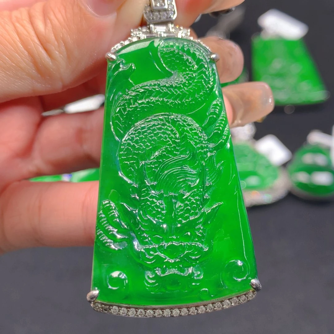 翡翠颈饰银S925镶嵌11111111111