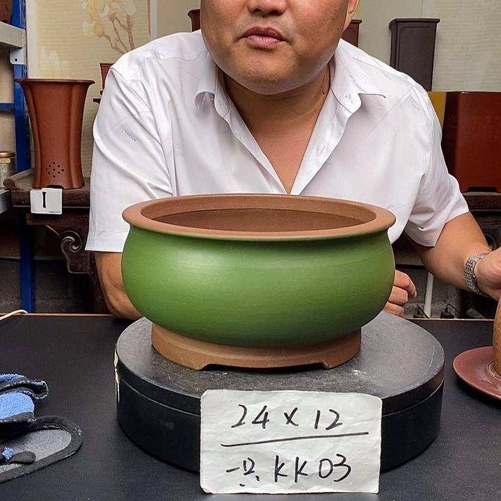 紫砂花盆货号一只KK003