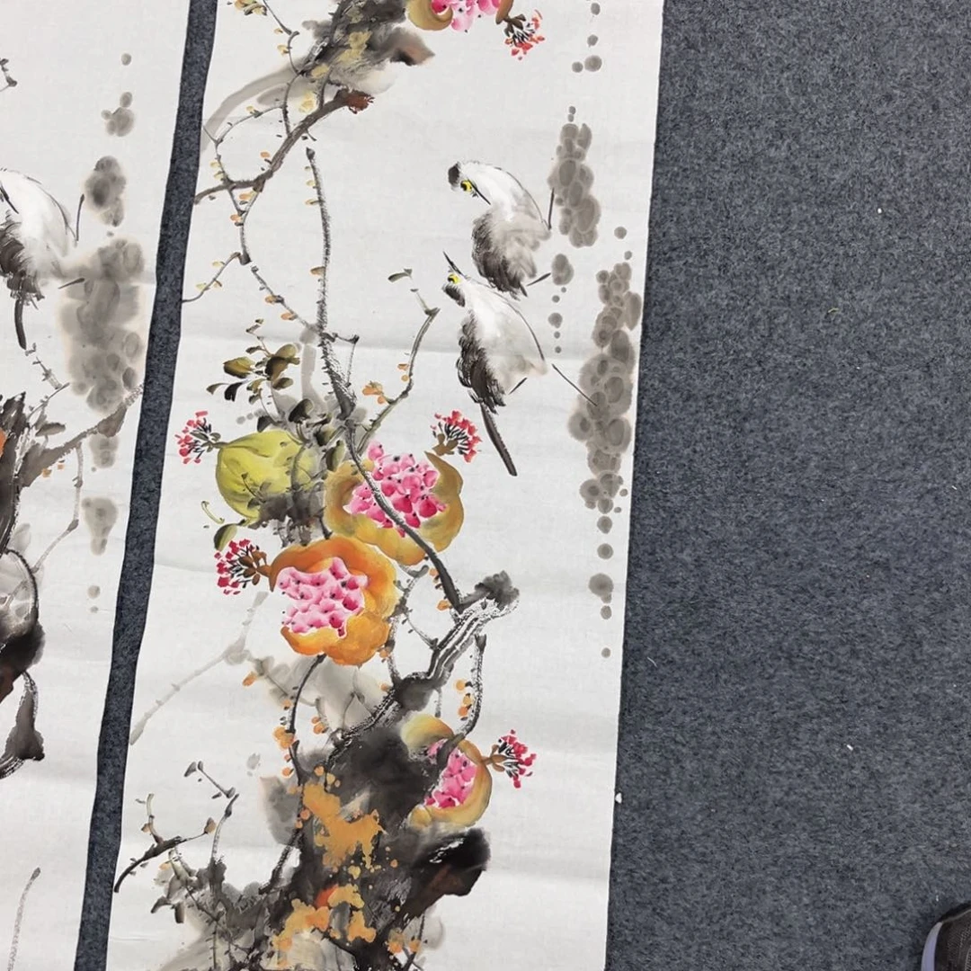 国画国画老师手绘作品