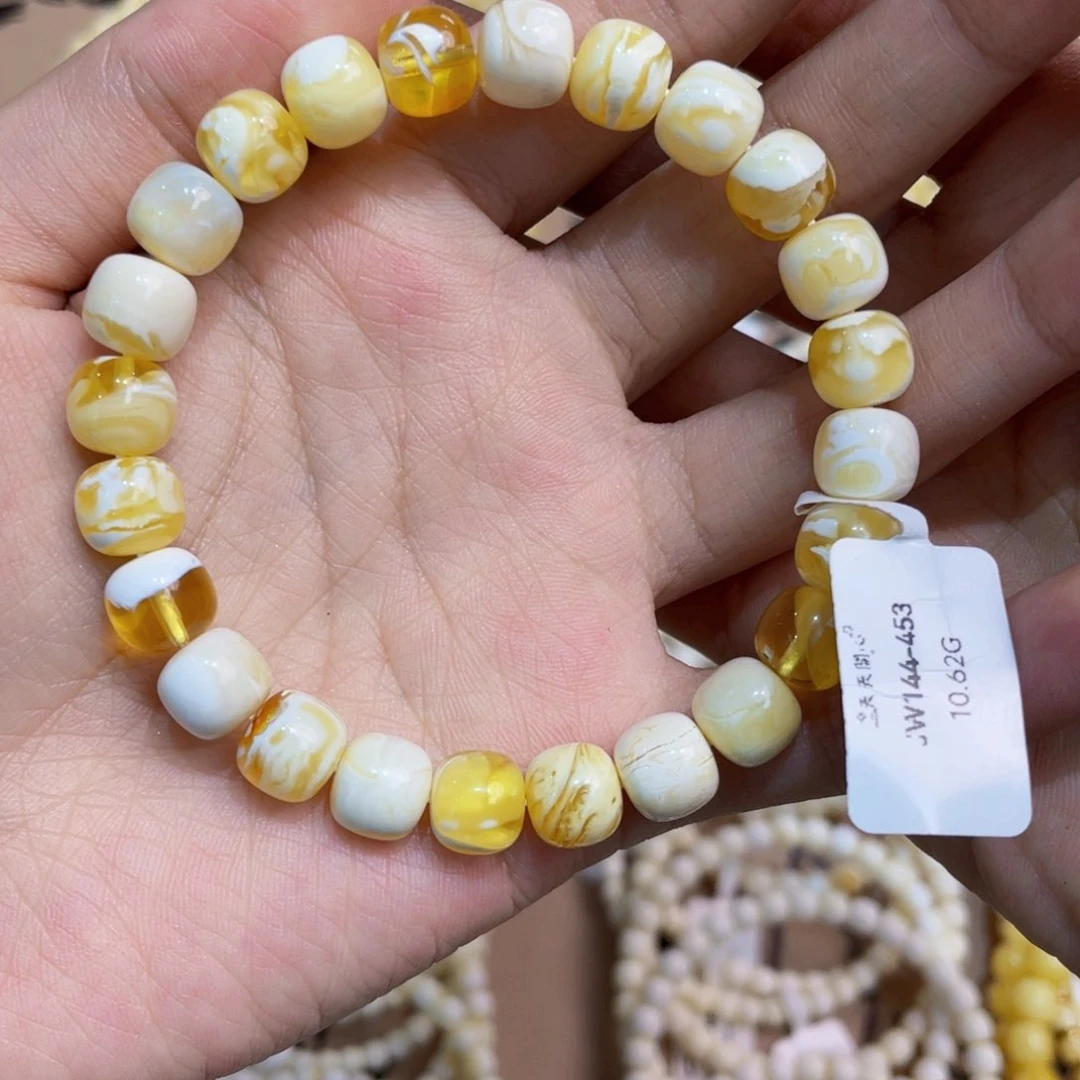 未镶嵌琥珀手串jw144-9mm