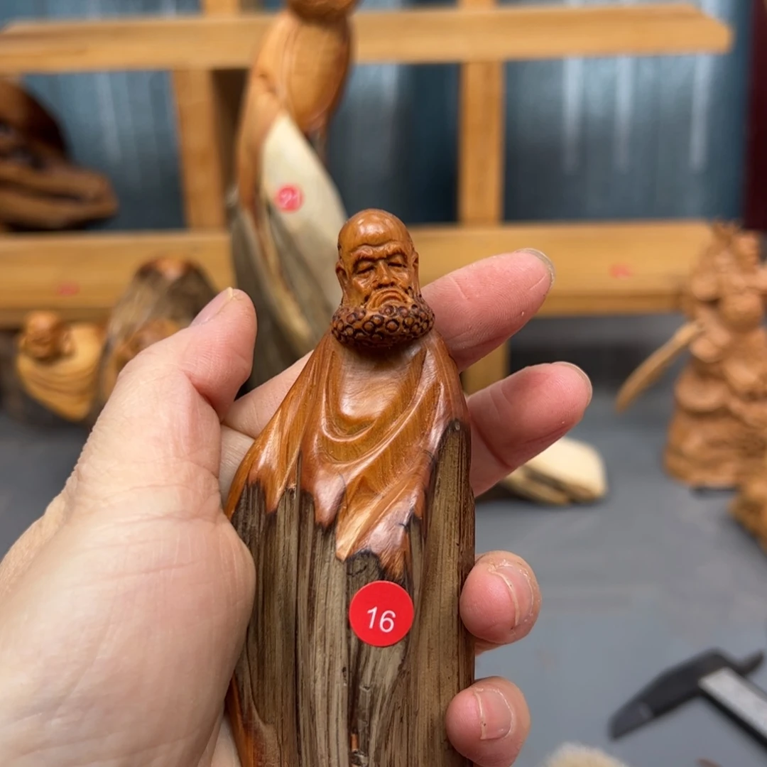 光***耀木崖柏木摆件手把件