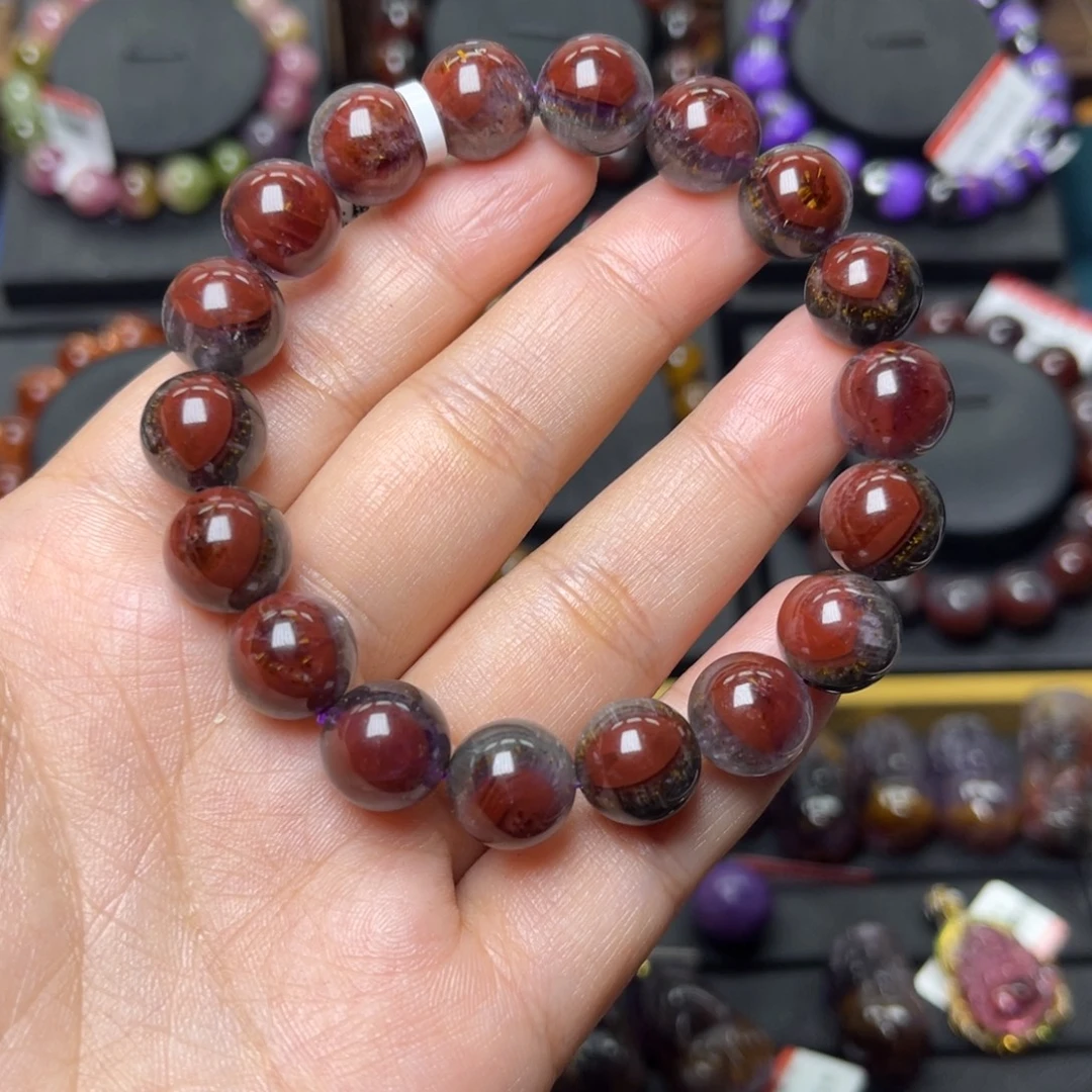 水晶手链未镶嵌极光天眼单圈11mm