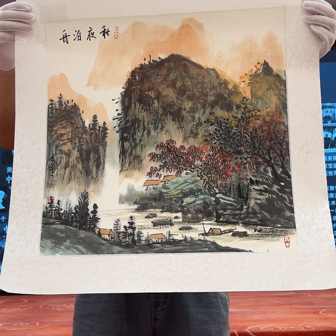 国画雷鸣东展览原作