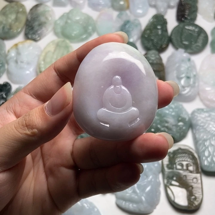 翡翠未镶嵌颈饰悟道54