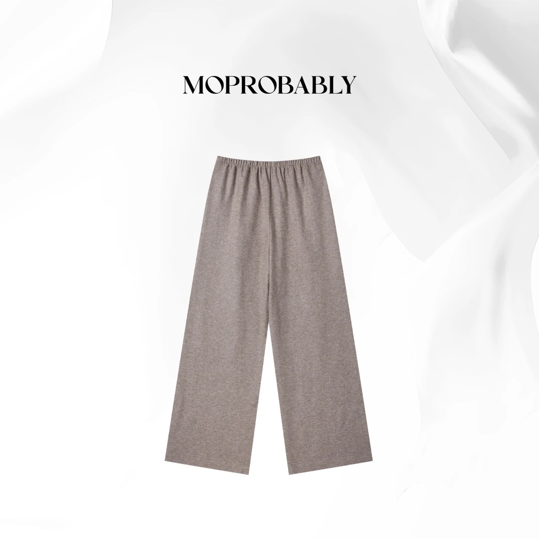 Moprobably贝贝「拥抱裤」"100%绵羊毛"简约直筒休闲裤B5363027