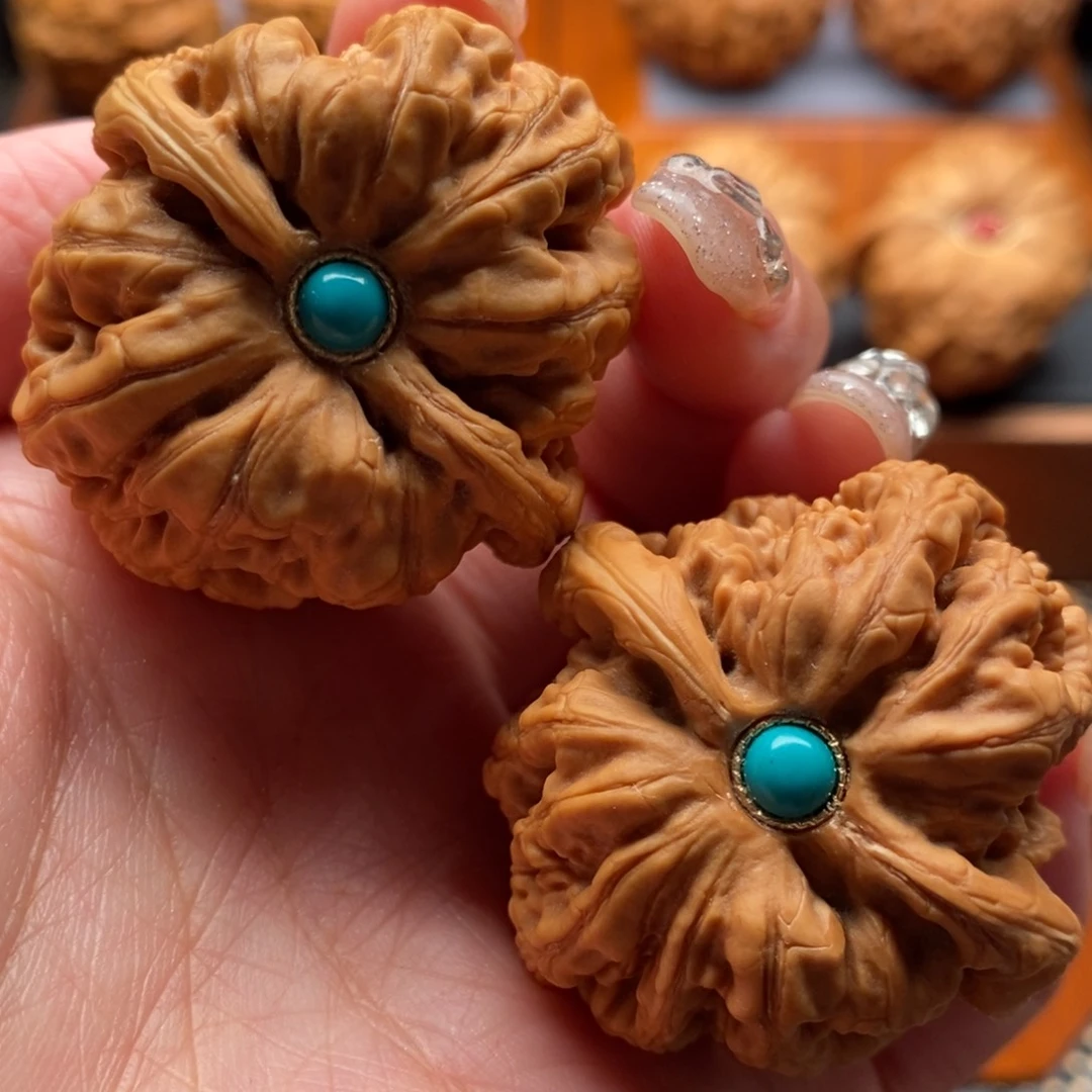 文玩核桃把件40尺寸粗筋