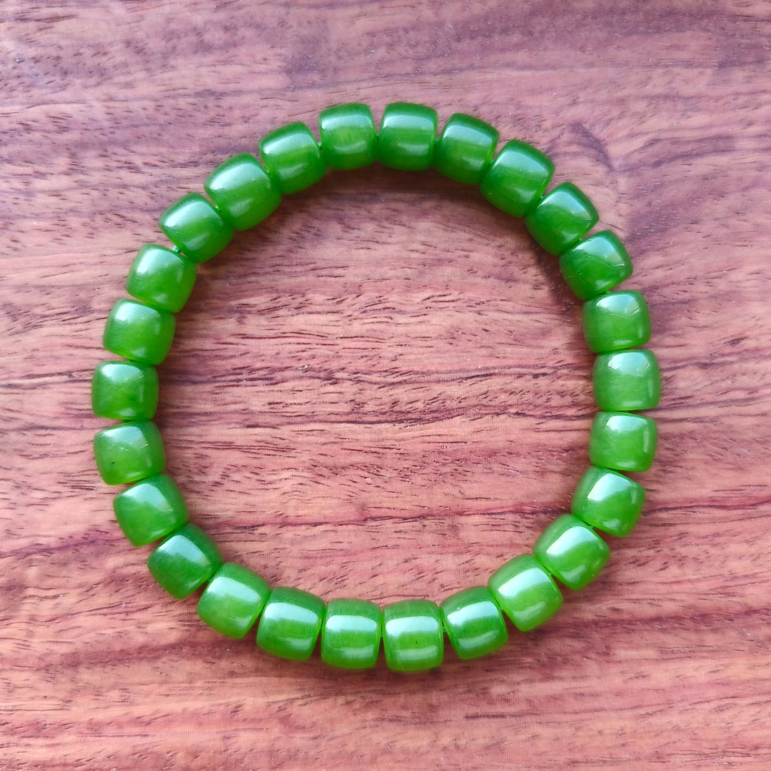 碧玉直切珠形手串卡8