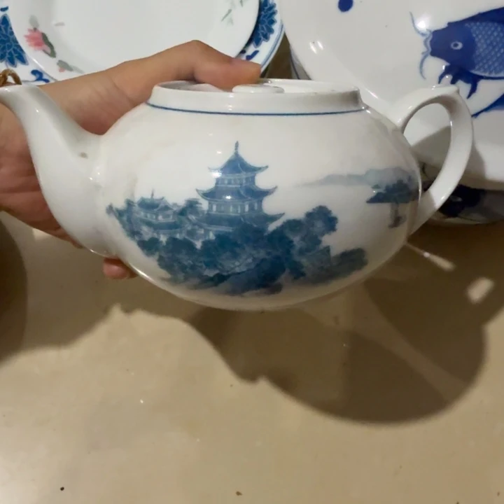 醴陵岳阳楼茶壶450毫升微瑕