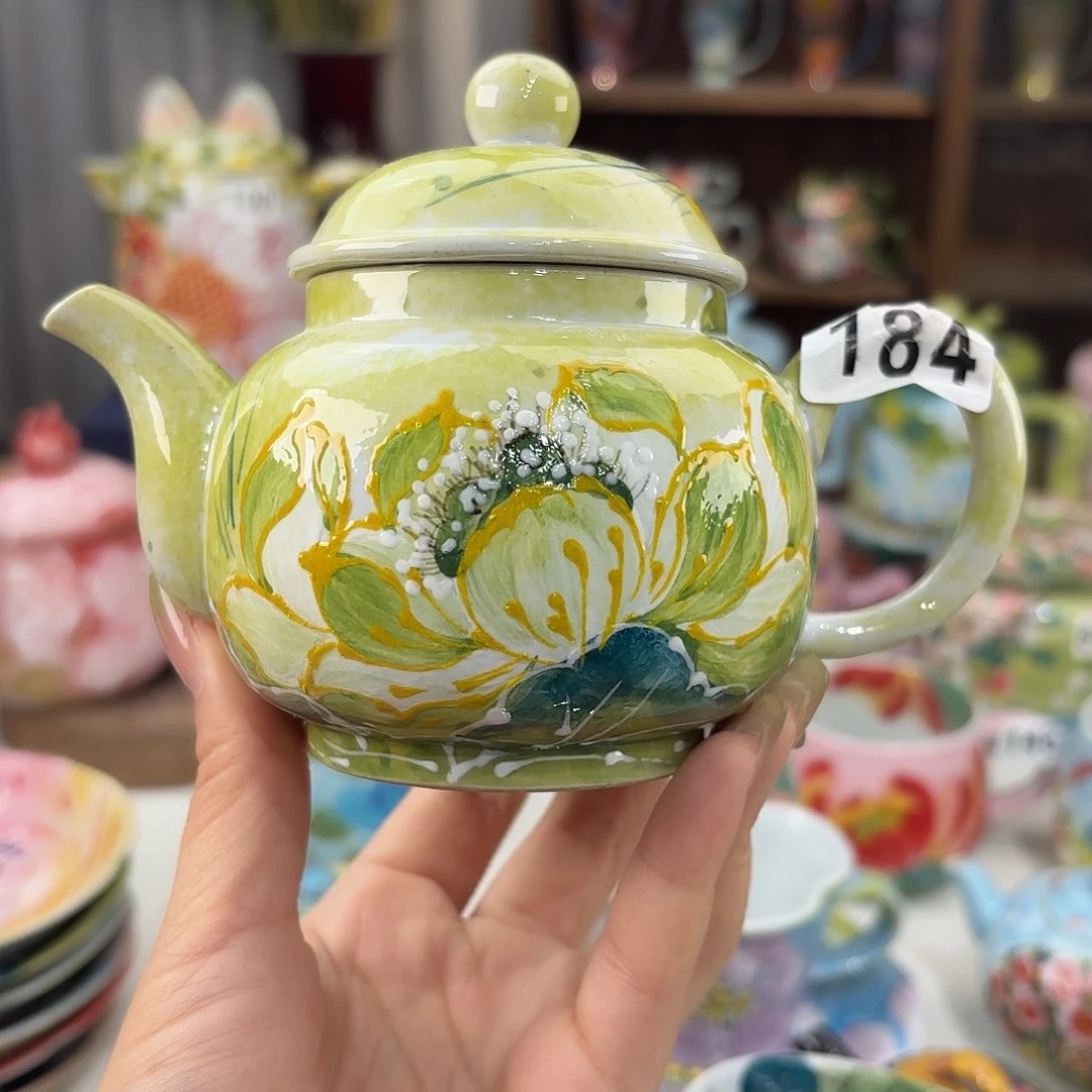 景德镇手绘高温釉下彩陶瓷茶具