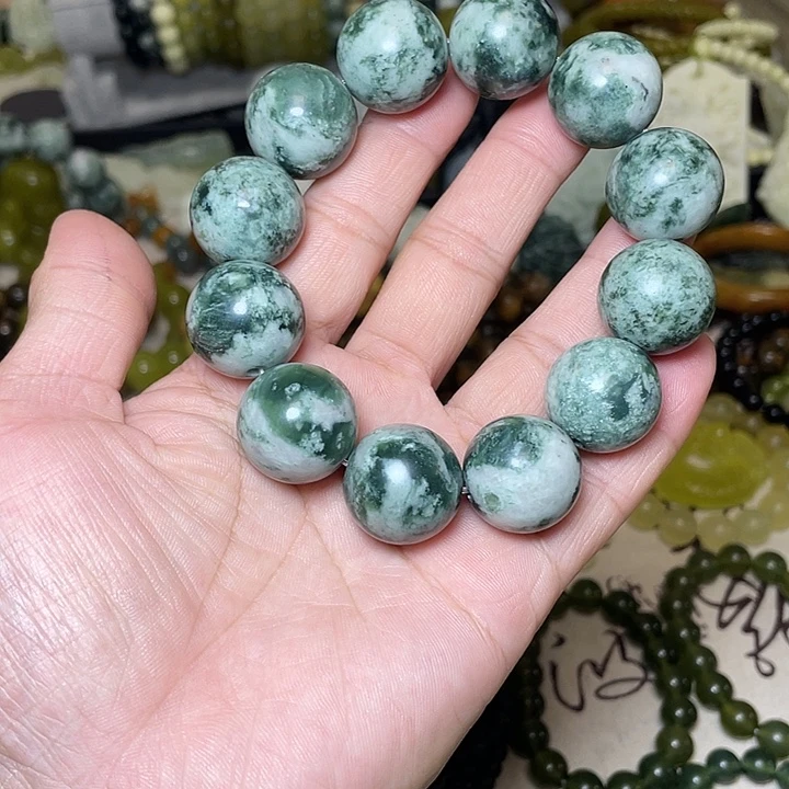 蛇纹石玉未镶嵌手链