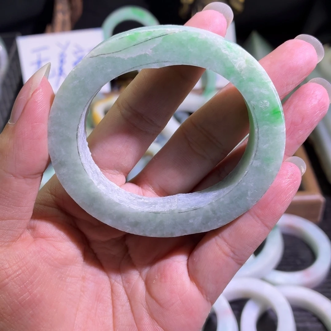 定制翡翠未镶嵌缅甸翡翠A货手镯毛胚定制