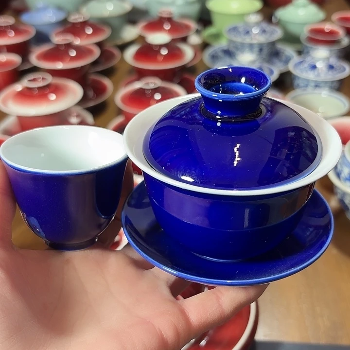 陶瓷景德镇高温陶瓷盖碗