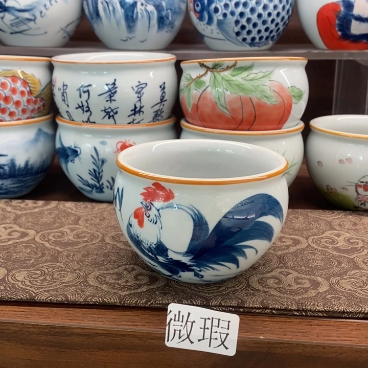 釉下老陶泥手工绘制