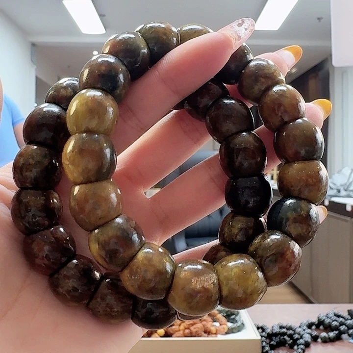 手链未镶嵌和田玉马蹄串 皮