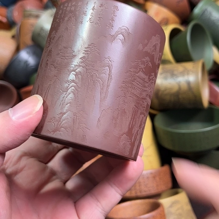 紫砂茶杯全手工紫砂主人杯
