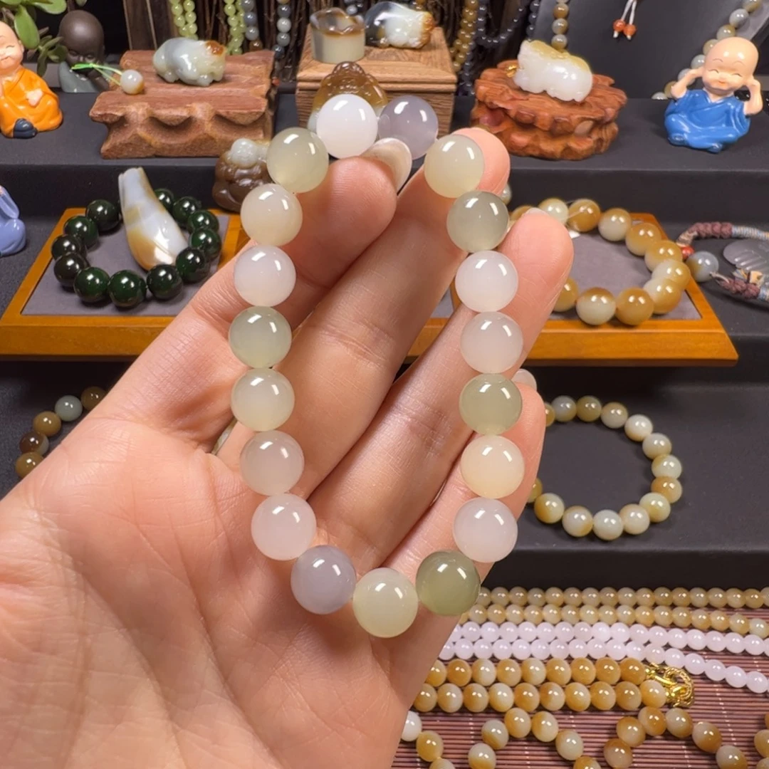 和田玉未镶嵌手链卡10