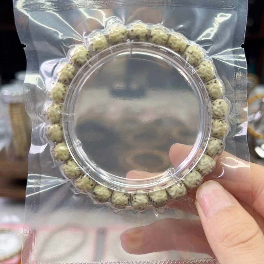 星月菩提吊坠Ll.9x8傲然 灰背颗粒星 雕刻款