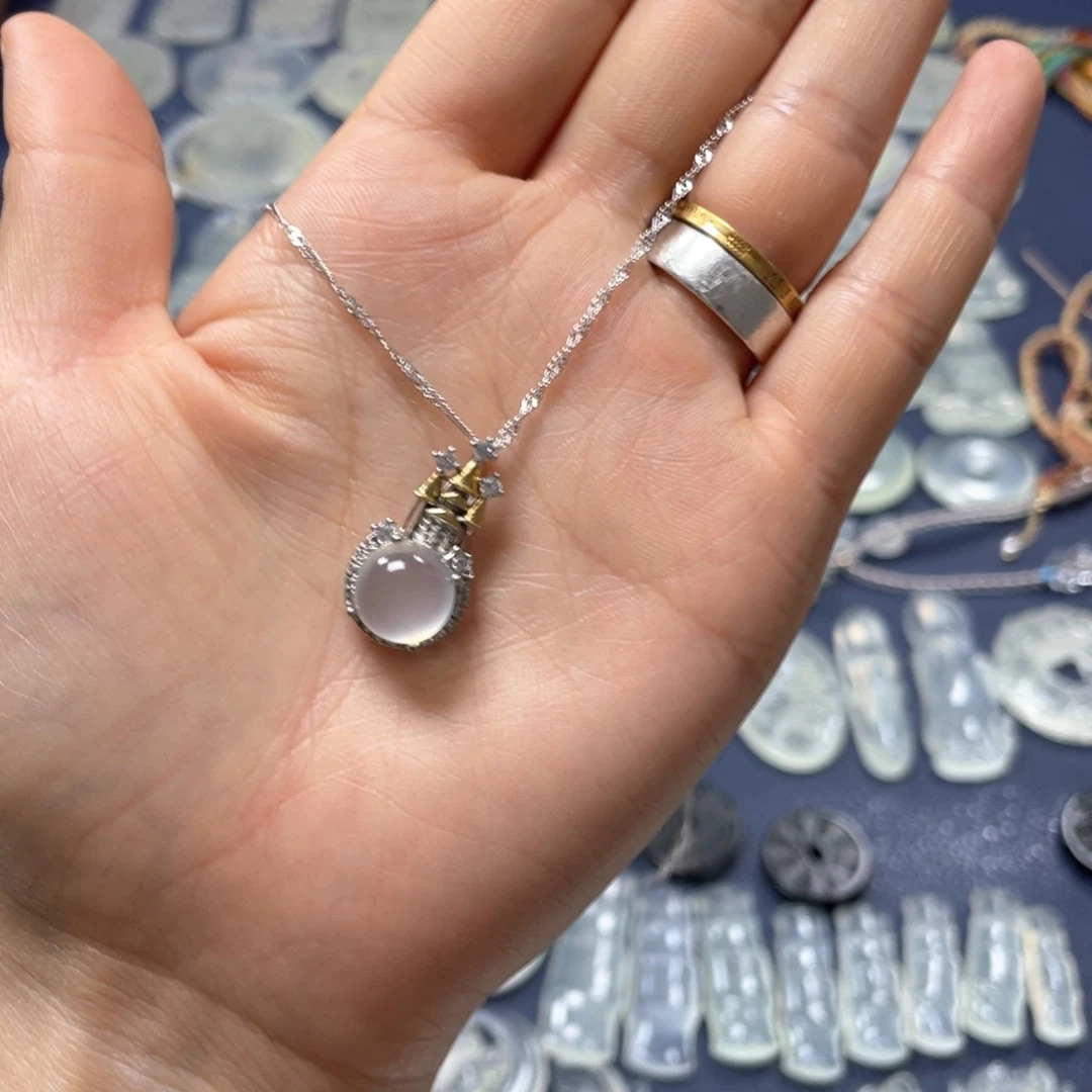 谷***巍蛇纹石玉未镶嵌多样性随机发一