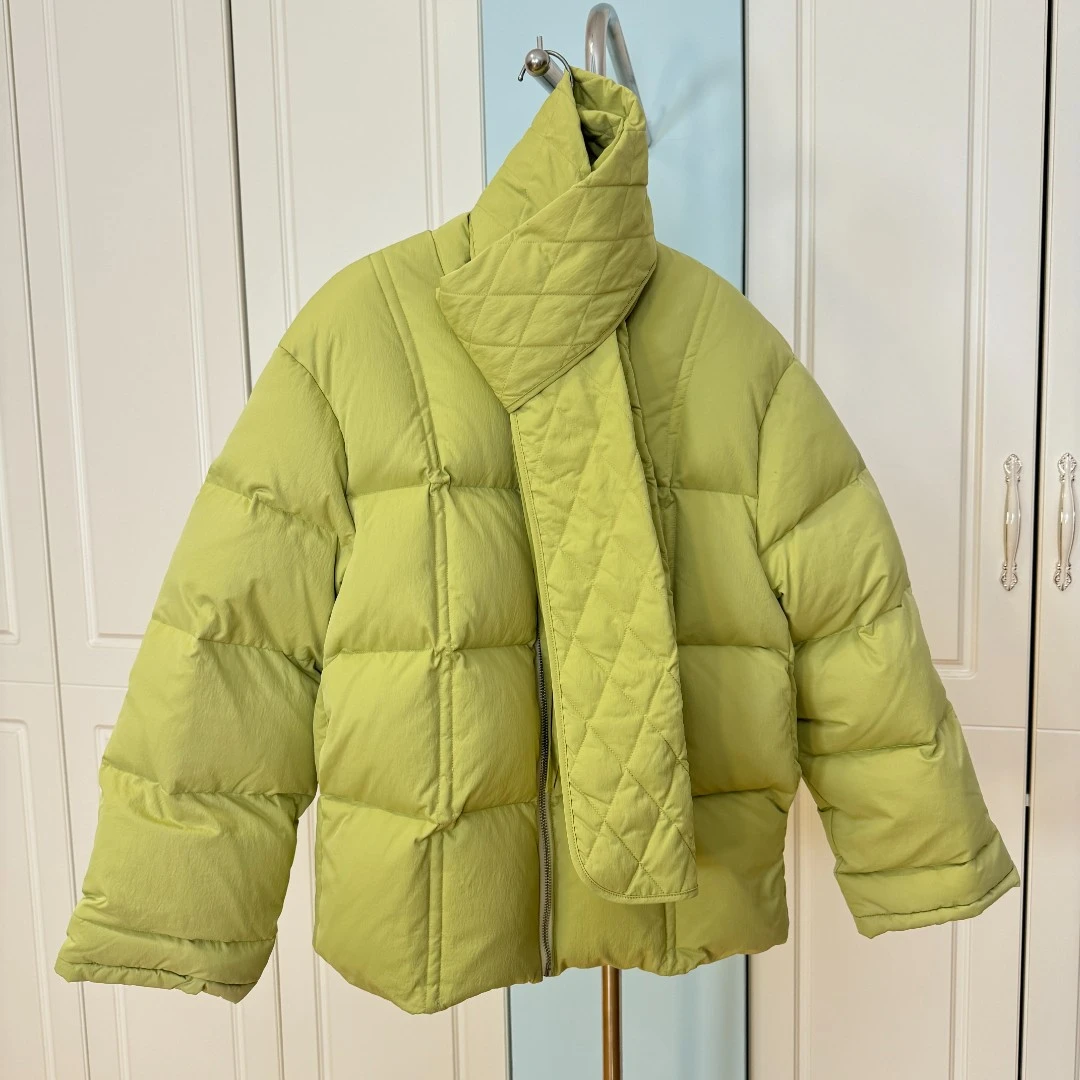 001Q家带围巾款羽绒服 定制面料