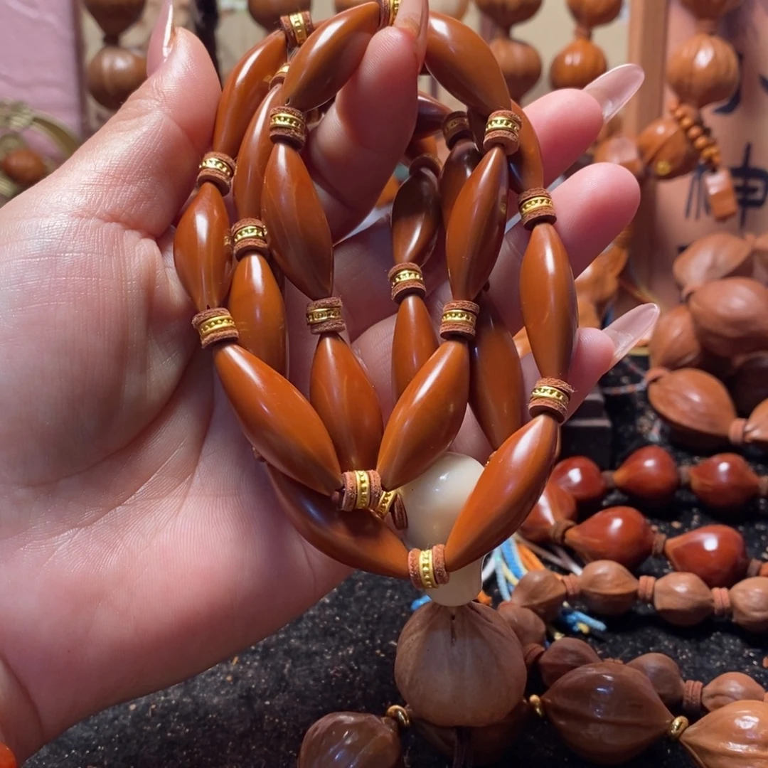 手串/手链橄榄核1.1柳叶脖挂