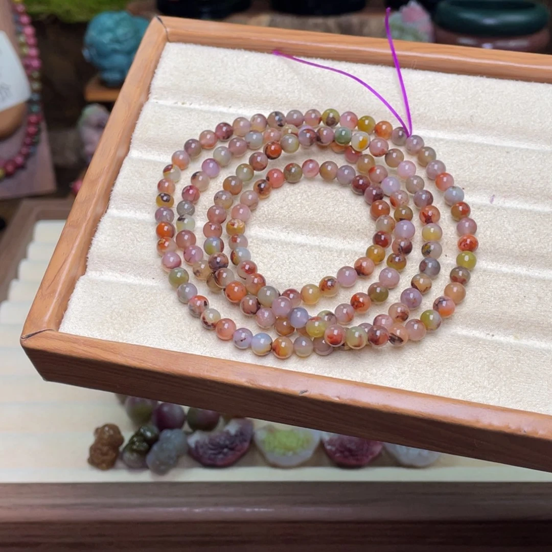 玛瑙/玉髓珠宝半成品未镶嵌老***保盐源玛瑙包浆多圈福利