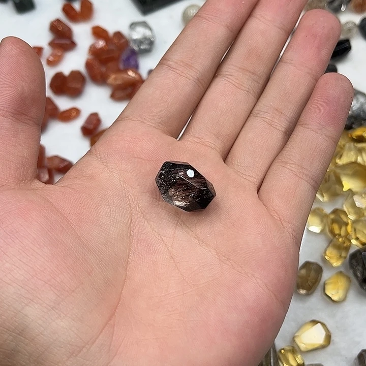 晚***版银S925镶嵌珠宝半成品紫晶10