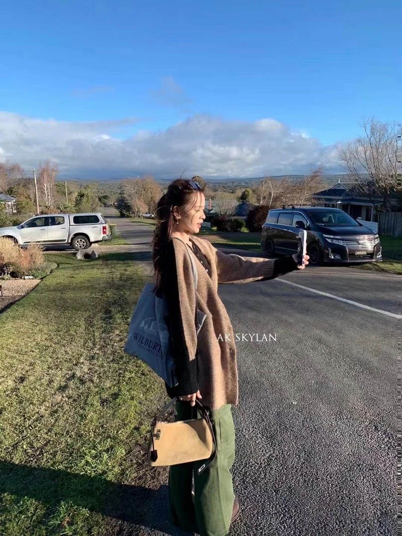 直筒工装牛仔裤两穿网红百搭