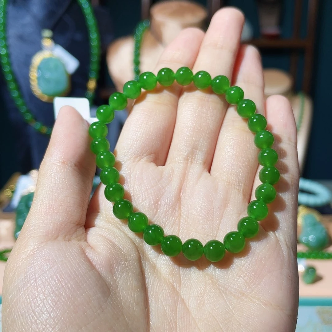 1***c手串未镶嵌和田玉（碧玉）