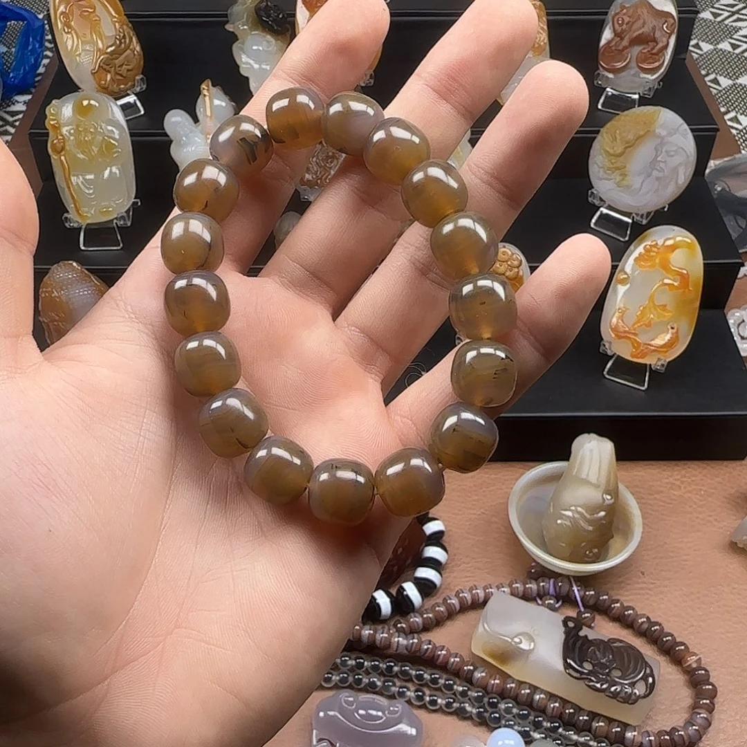 玛瑙/玉髓未镶嵌吊坠(不含链)