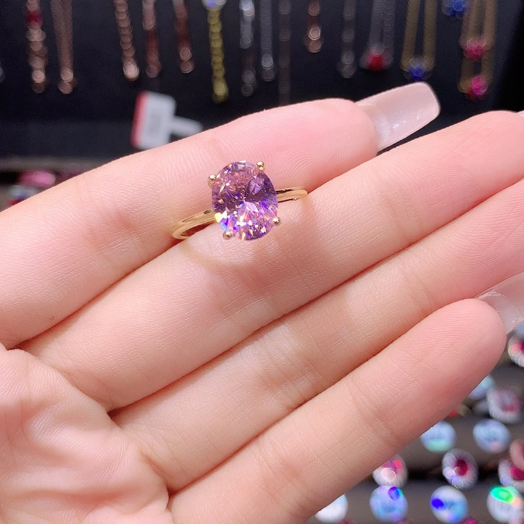 蓝宝石戒指银S925镶嵌金810