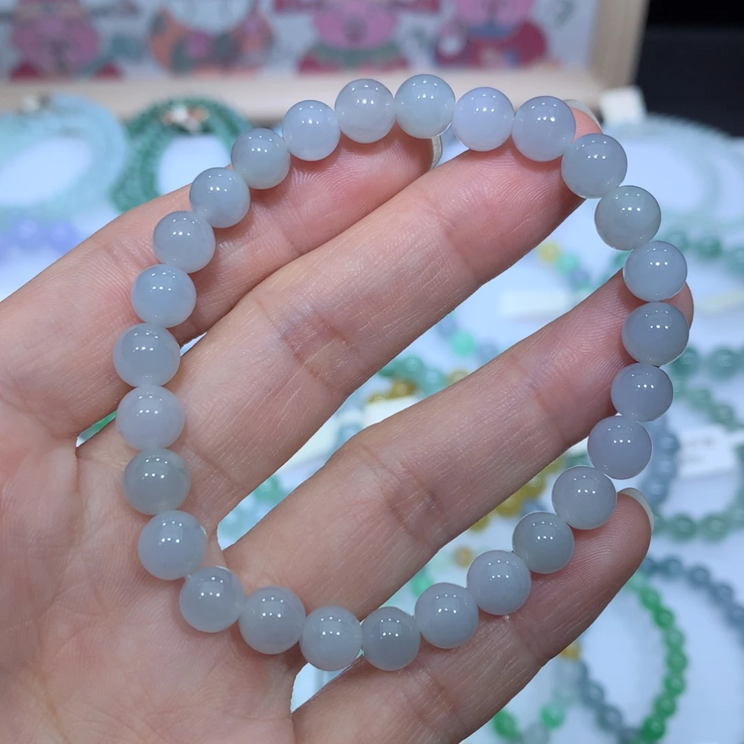 翡翠未镶嵌手链天然